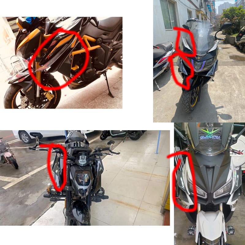 通用侧翼3改装l扰流定风翼V6碳纤风刀小侧翼风刀