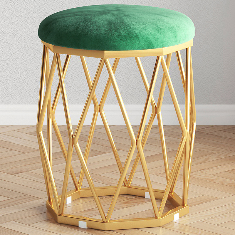 网红轻奢梳妆椅简约家用客厅餐椅女生可爱卧S室梳妆凳美甲凳子