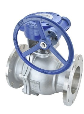 Q341F-16P 3l04/316不锈钢涡轮法兰球阀 蜗轮蜗杆球阀 D40-D300