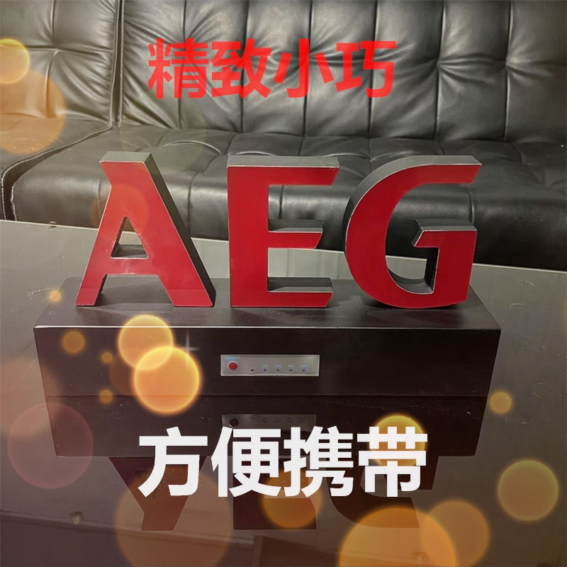定制门头直播桌面柜台可移动便捷式站立烤漆底座充电款迷你发光字