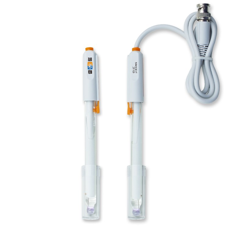 雷磁专卖店65-1C型pH复合电极玻璃电极实验室pH检测仪电极传感器