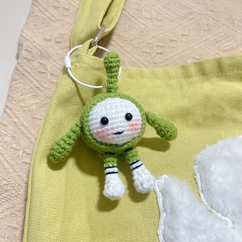 diy手工蛋仔团子挂件毛线编织雪人蛋钥匙扣材料包钩织礼物送女友
