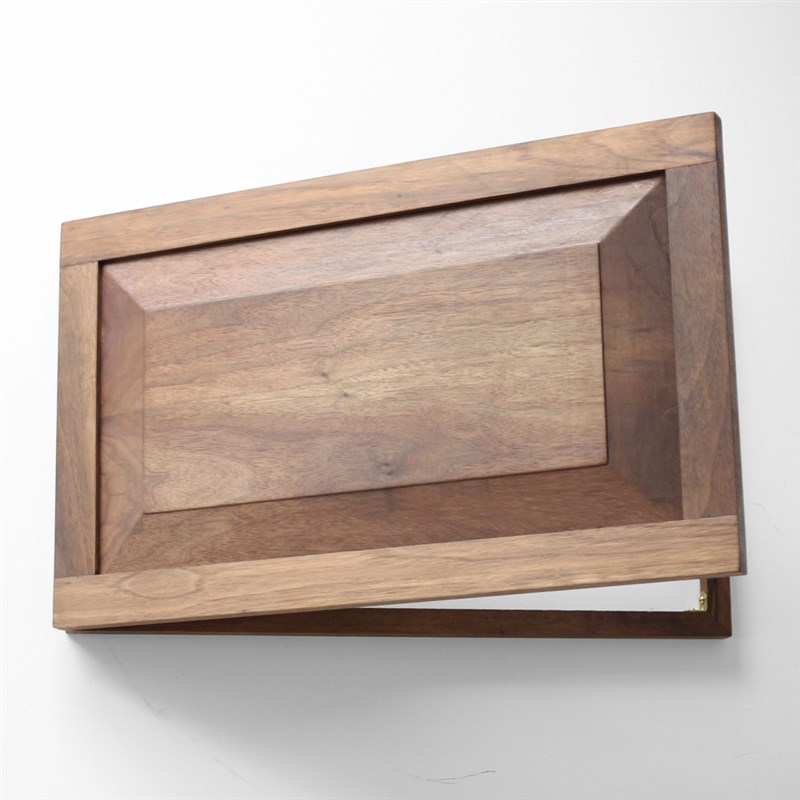 嵌板电箱门实木电表箱装饰遮挡黑胡桃木橡木攒边美式简约经典定制