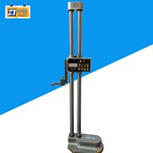 中特0 300mm精度双柱数显度尺手动驱动轮可方便移动侧头