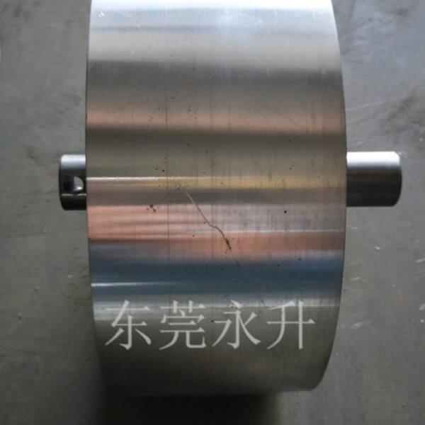 三角拉丝机铝轮主动包胶轮从动铝轮配件永升骐骥巨华砂带机通用