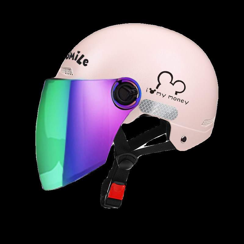 新国标3C认证电动车头盔男女冬夏两用半盔可拆护耳四季通用安全帽