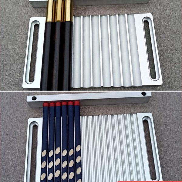 双面分体铅笔钢笔中性笔刻字模具六角铅笔夹具激光打标机固定模具