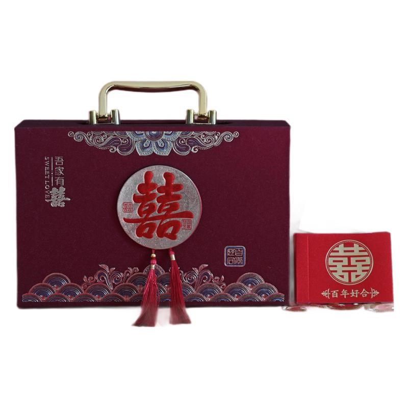 结婚彩礼钱盒子订婚用品大全提亲彩礼盒10万聘礼礼金箱礼金盒,节庆用品/礼品,婚房装扮用品,淘宝优惠券,粉丝福利购,淘宝优惠卷