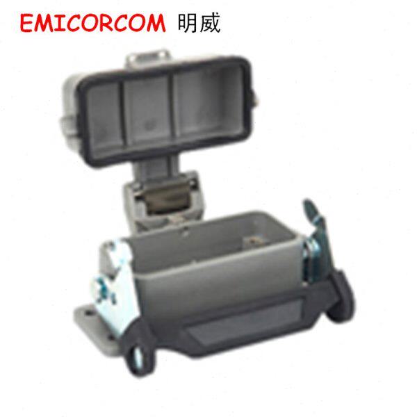 重载连接器 外壳 H16A-AD-LB 带保护盖开孔安装底座(单扣)