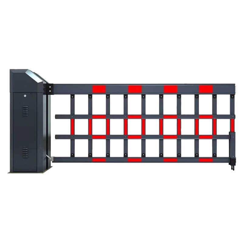 小区停车场车牌识别重型栅栏道闸门禁起落杆双机箱道闸栏杆一体机