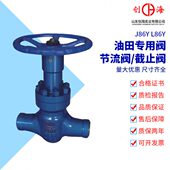 截止阀 卡箍式 L8B6Y油田专用卡套式 J86Y 节流截止阀50 节流阀L86Y