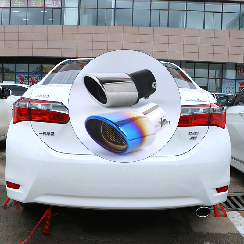 丰田新款雷凌双擎卡罗拉排气管尾喉奕泽改装不锈钢尾嘴尾气罩