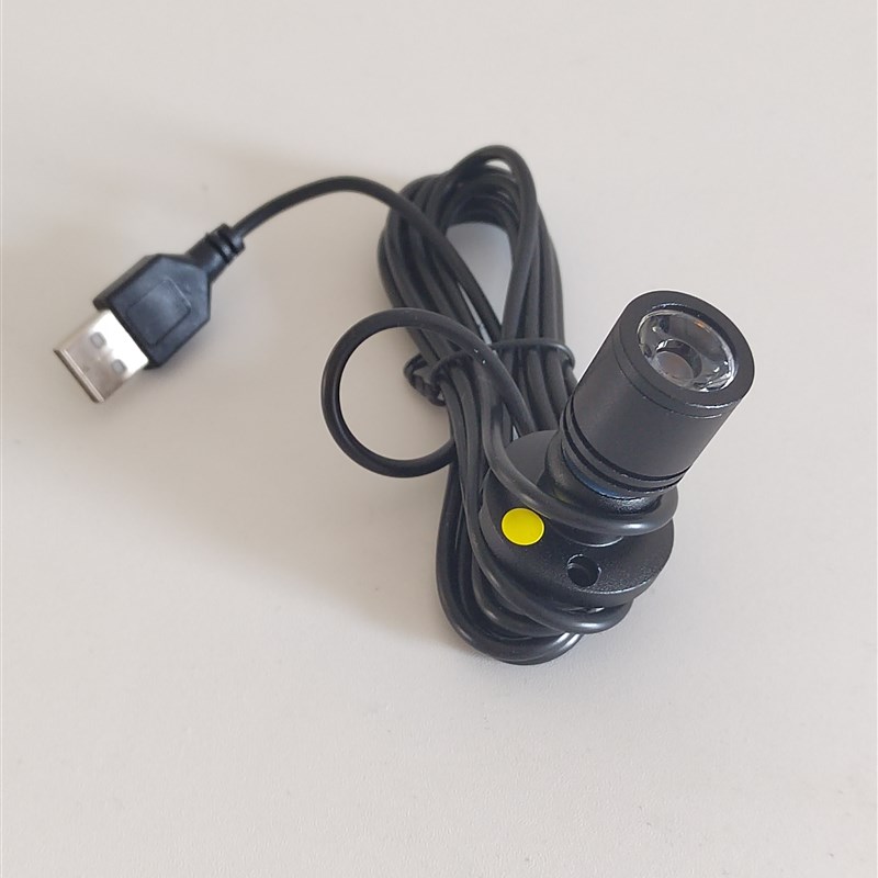 usb彩色小射灯酒柜手办机箱模型签名珠宝5V自粘免开孔 明装聚光灯