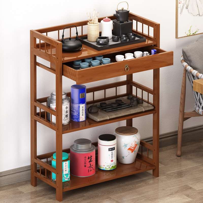 放茶杯的小柜子餐边柜简r约实木厨房碗柜置物柜客厅茶水柜餐厅收