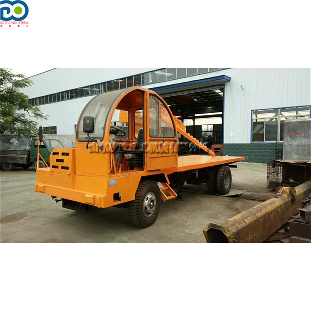 建筑工地用四轮工程车 柴油液压楼板装卸车 座驾式楼板运输车
