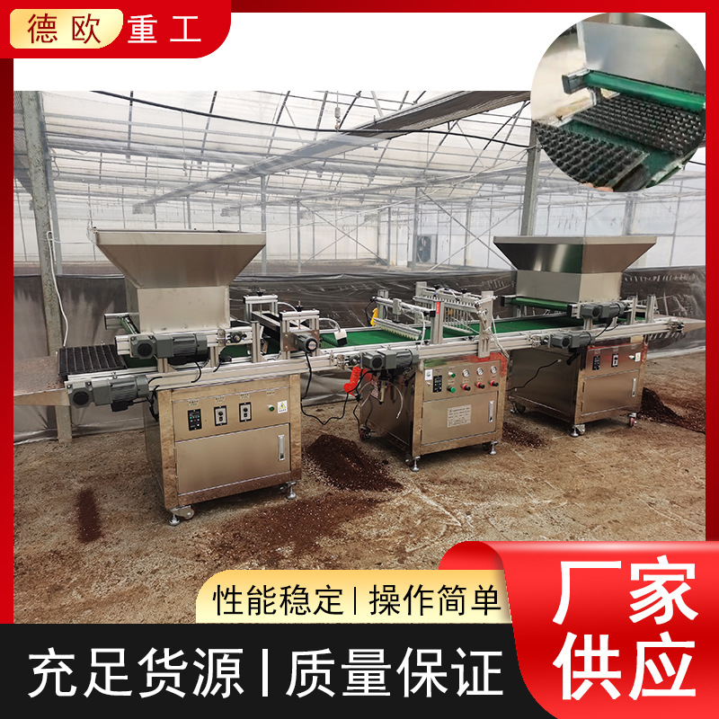 蔬菜花卉种子自动播种机全自动穴盘播种机种子铺土压穴播种一体机