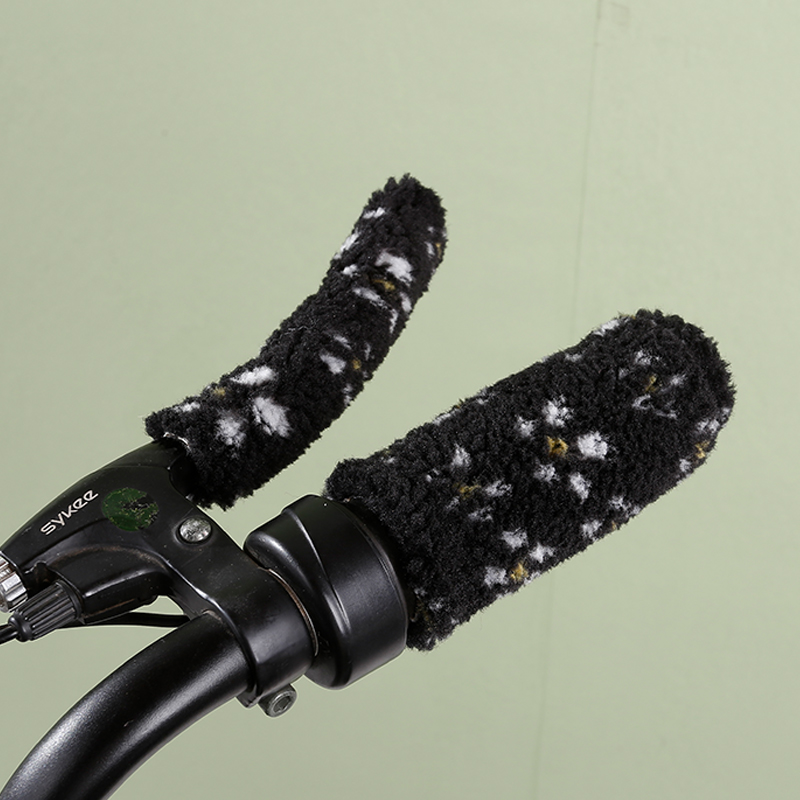 2021新冬颗粒绒电动单车把套三轮棚摩托踏板护手防滑保暖圆形通用