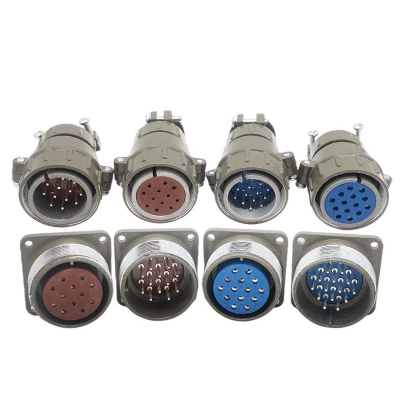 华远12芯奥太14芯埋弧焊控制线航空插头插座P32K12Q J12A P32K4Q