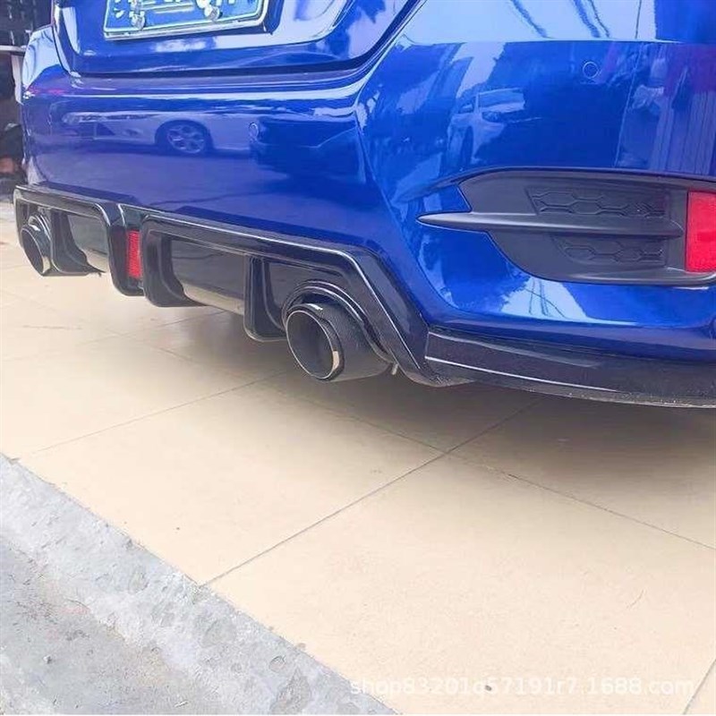 适用1620款十代思域改装排气管尾喉H后唇包角小包围思域后扰流板