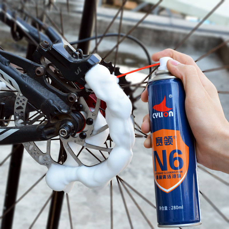 山地车刹车碟片清洗剂 碟刹异响尖叫赛领N6摩托自行车来令片清洁
