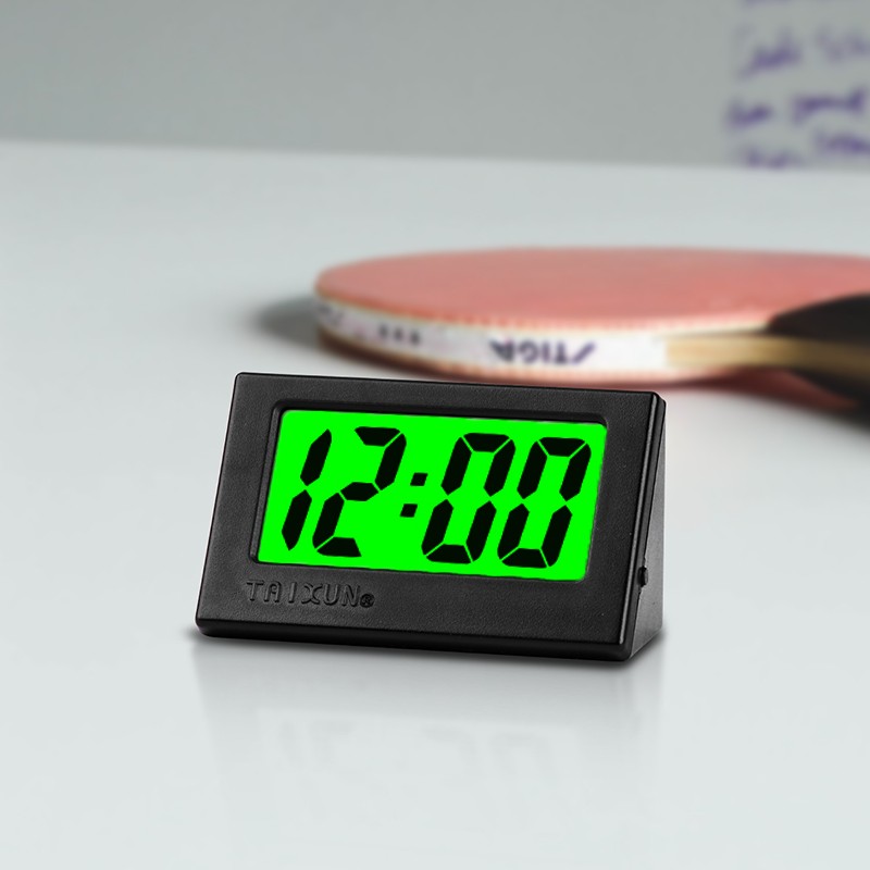 夜光桌面钟表摆件看时间迷你简约现代大屏幕电子时W钟电子表创意