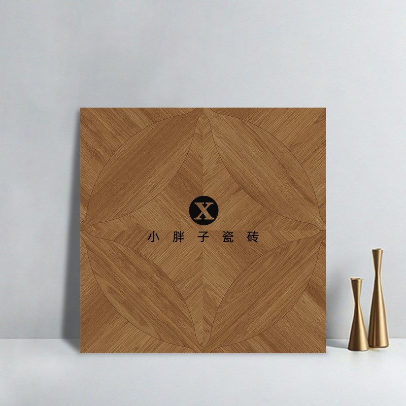 客厅卧室房间e法式风安妮公主拼花木纹砖800x800地砖防滑原木瓷砖