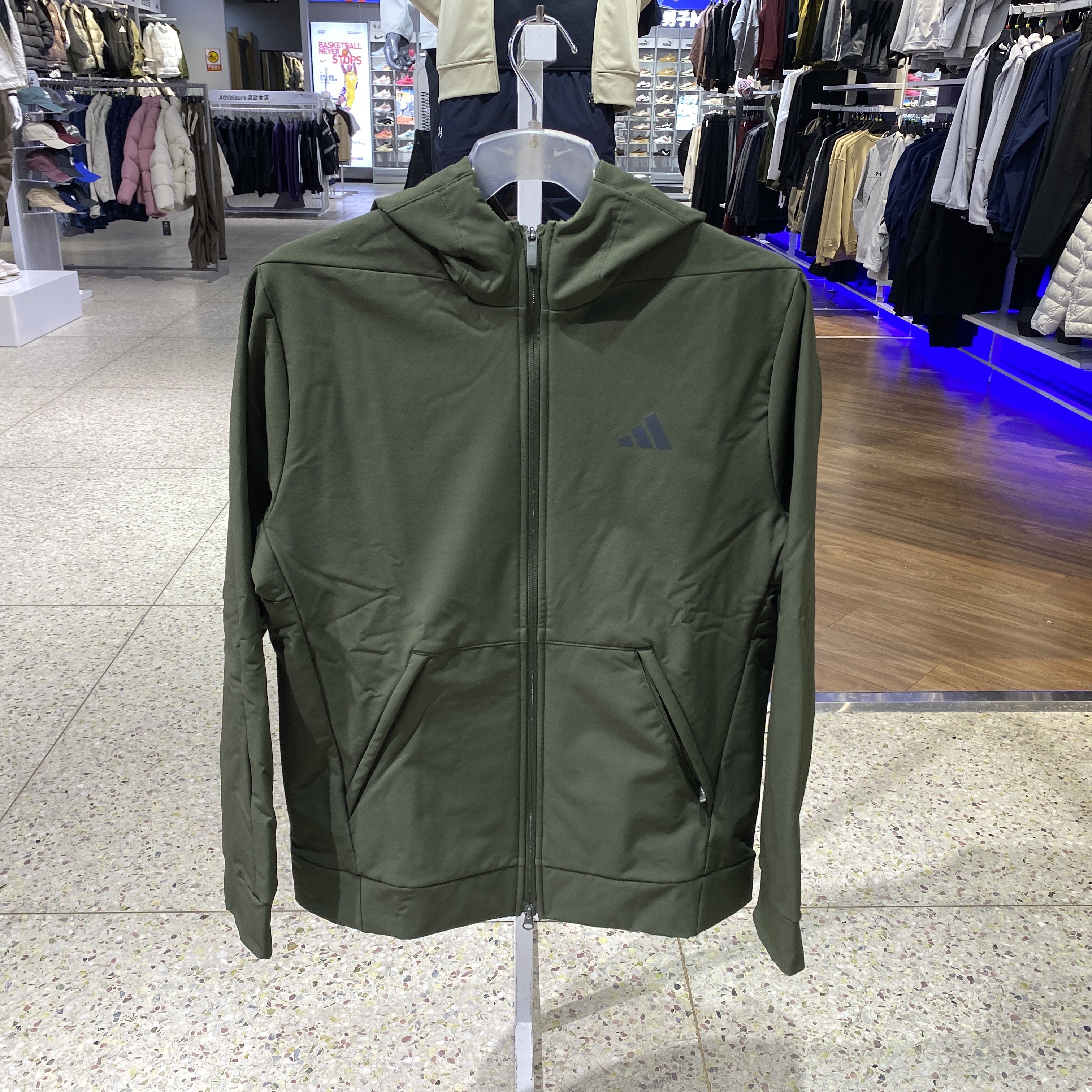 正品阿迪达斯ADIDAS男款加绒外套