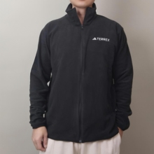 秋ADIDAS阿迪达斯MT ESS FZ FL男款抓绒服摇粒绒夹克外套JP0795