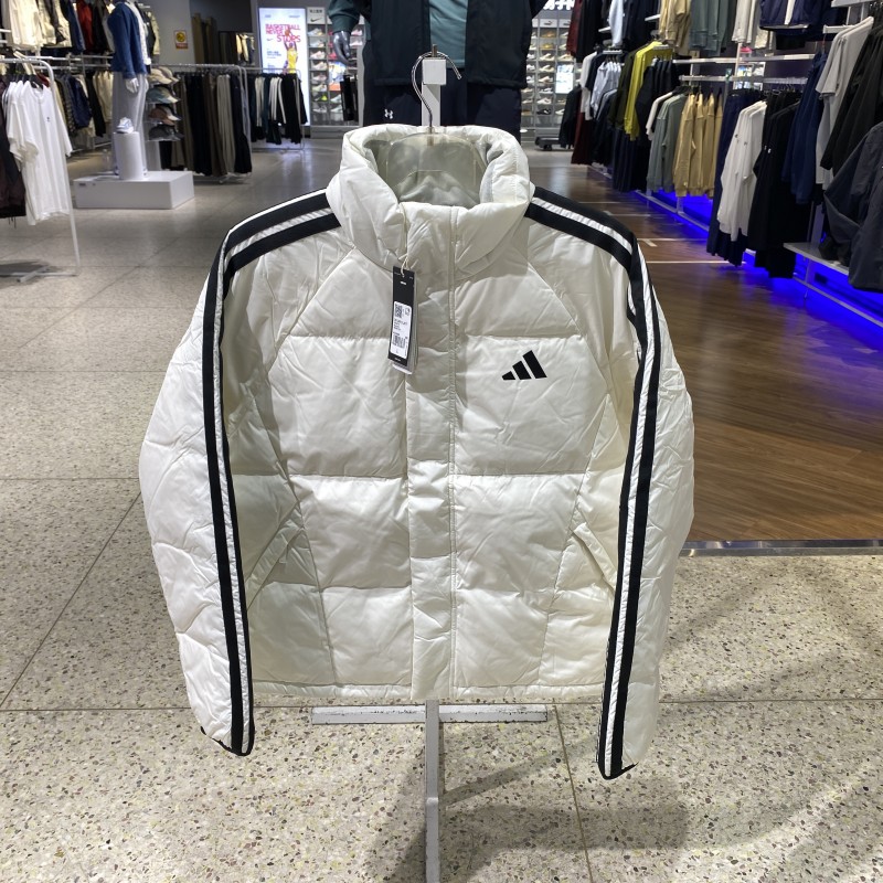 ADIDAS阿迪达斯三条纹男款羽绒服