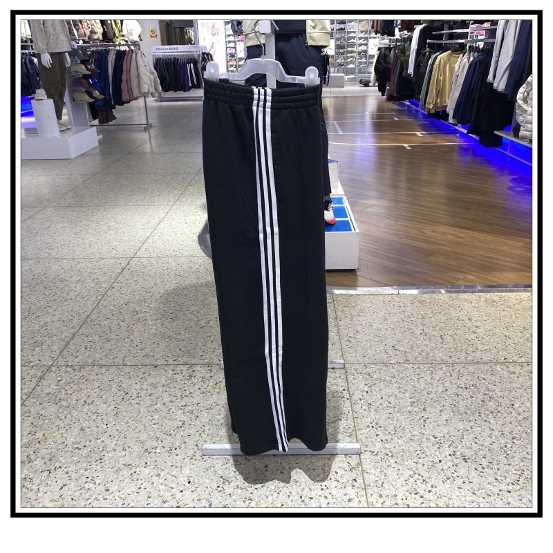 阿迪达斯三叶草宽松女阔腿运动裤