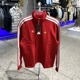 正品 三条纹男加绒半拉链立领套头卫衣KW4757 ADIDAS阿迪达斯新年款