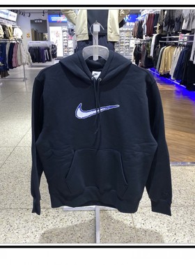 秋正品耐克NIKE男款舒适时尚百搭加绒连帽运动休闲卫衣HV0855-010