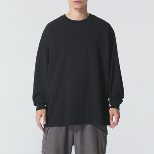 正品阿迪达斯ADIDAS男女简约百搭透气圆领日常运动休闲T恤JX5580