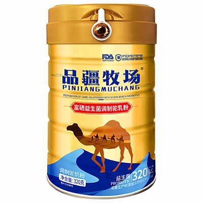 品疆牧场富硒益生菌高钙乳铁蛋白正品驼奶粉xz6