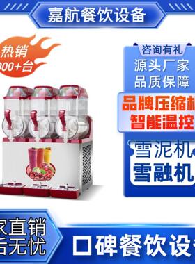 嘉航热卖12L缸双缸三缸雪泥机商用全自动雪融机厂家直销跨境