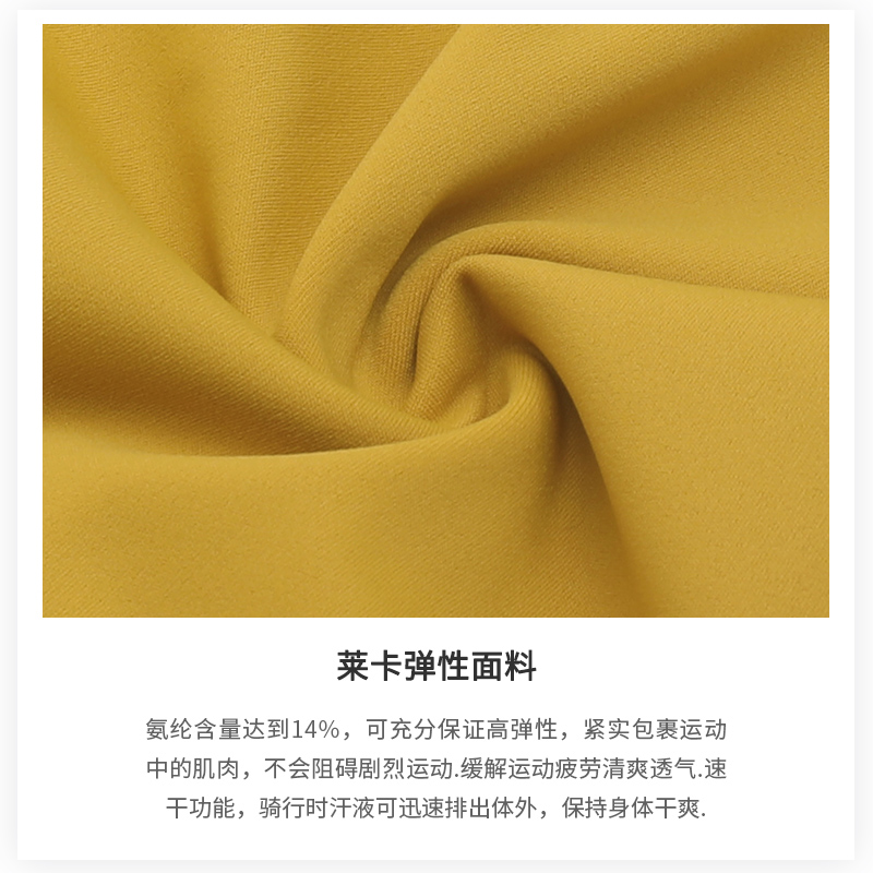 春秋夏高腰公路自行车外穿弹力骑行服女装备动感单车长裤海绵坐垫