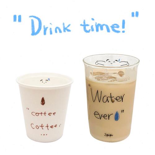 3gegu三个菇杯杯组合 困困杯 随便杯 咖啡饮料水杯