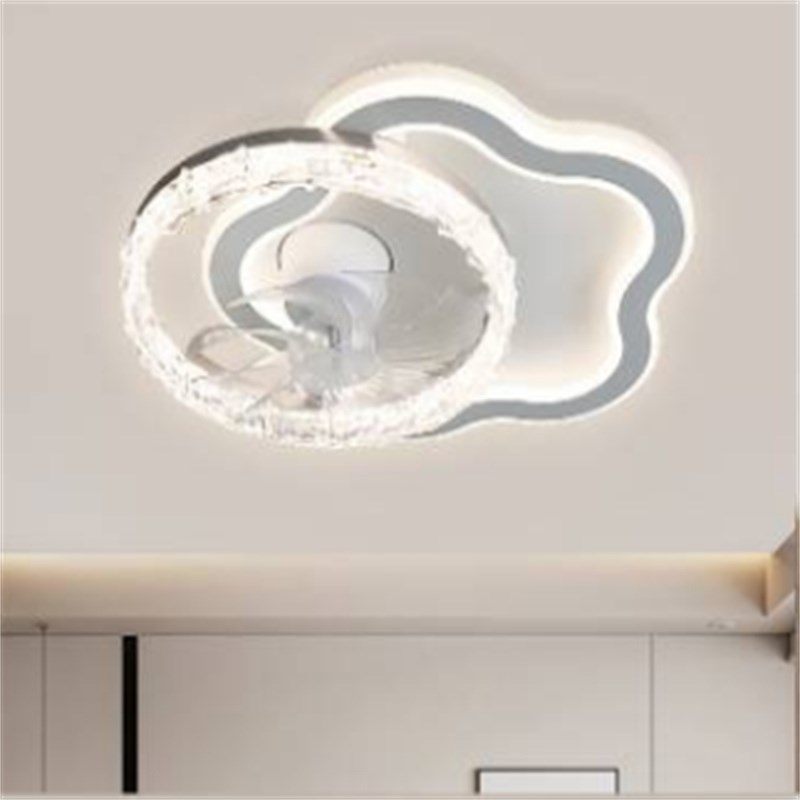 无叶风扇灯卧室2025新款流行高级感餐厅电扇灯带风扇灯一体吸顶灯