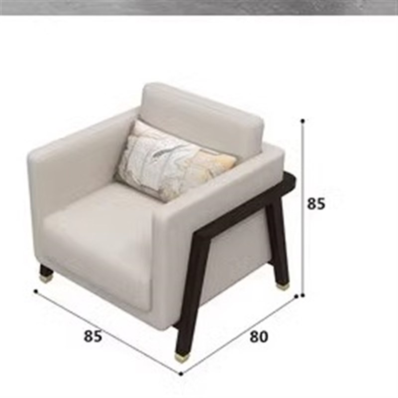 会议室贵宾c接待会客沙发茶几组合新中式实木商务洽谈区办公室沙
