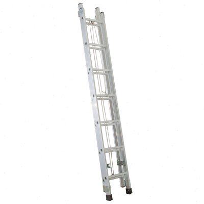兴航发铝合金方管铆压伸缩单梯8M人字梯折叠梯伸缩梯子升降工程梯