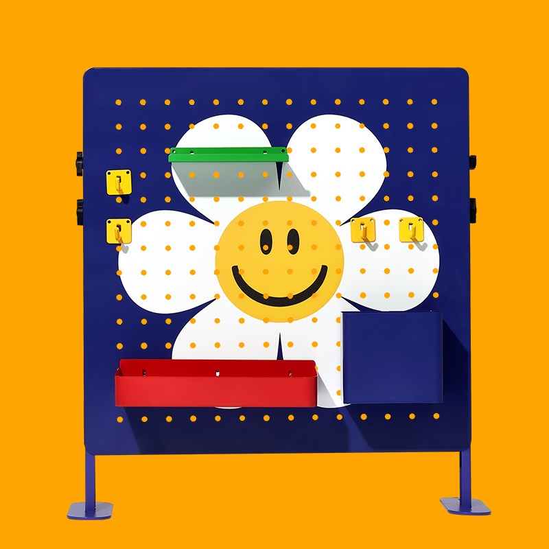 wiggale wiggle立式洞洞板免打孔工位悬挂宿舍办公收纳桌面置物架