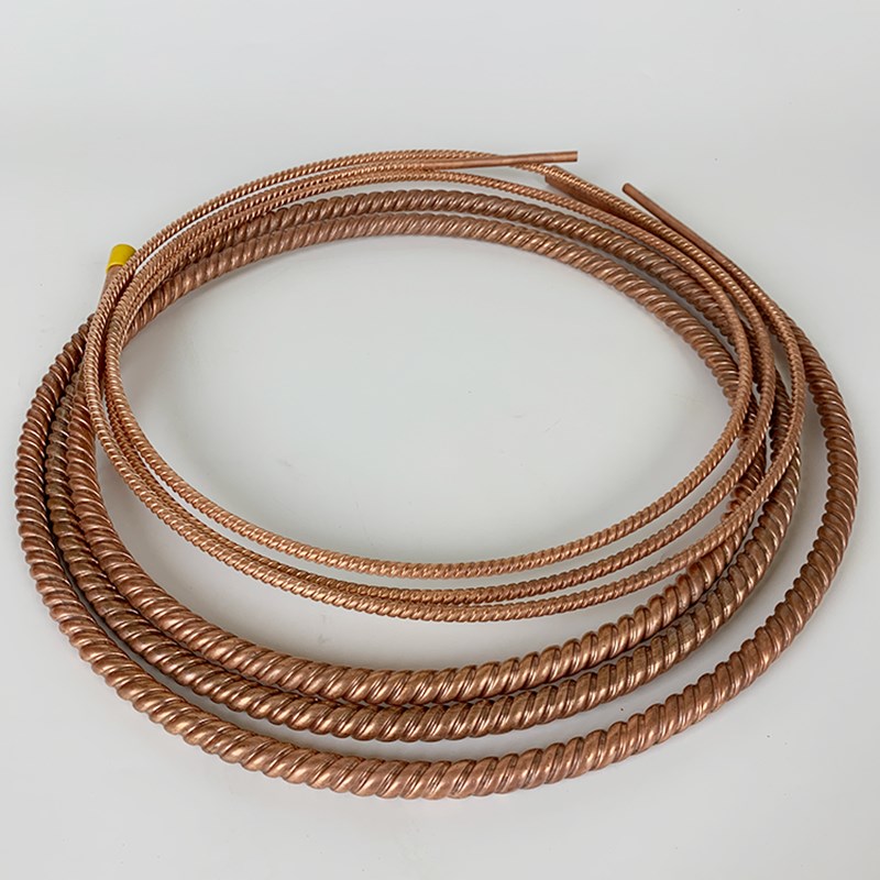 空调软态纯紫铜管波纹螺纹管0.8加厚1P1.5P2P3匹延长连接国标成品