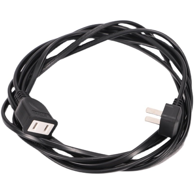 超薄两插头连接线加长电源线插座线转换器电动车充电延长线带开关