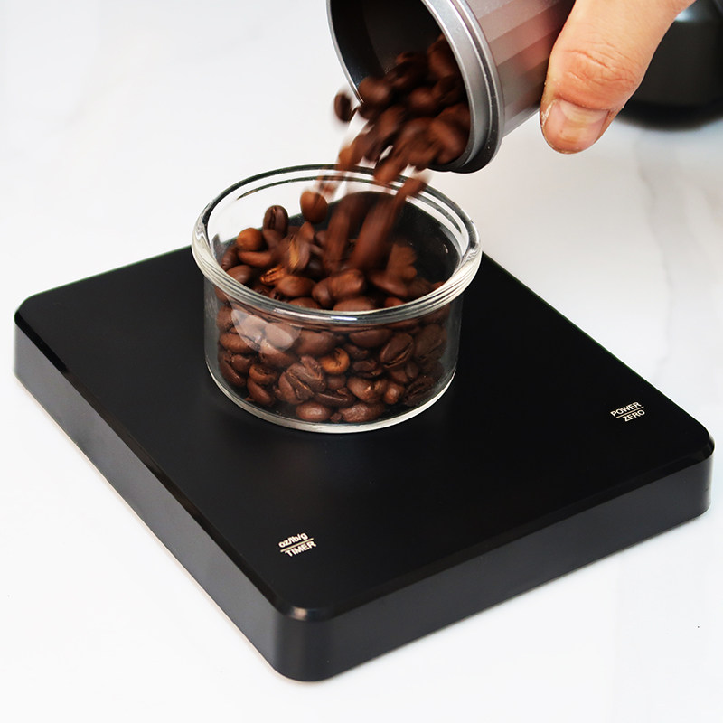 咖啡电子秤家用迷你手冲家用意式咖啡称克重专用计时秤精准厨房秤