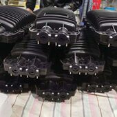 防水 24芯 光缆接续盒地埋式 接头盒 二进二出强PP 96芯卧式