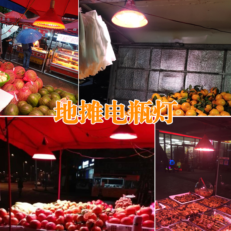 12V电瓶用熟食灯水果灯卤肉卤菜灯48v60V72伏电动三轮车低压led灯