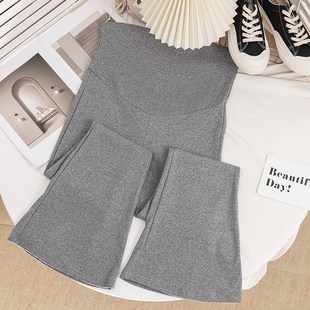 2024新款 春装 长裤 孕妇裤 百搭孕妇裤 外穿怀孕喇叭裤 时尚 潮妈 子春季