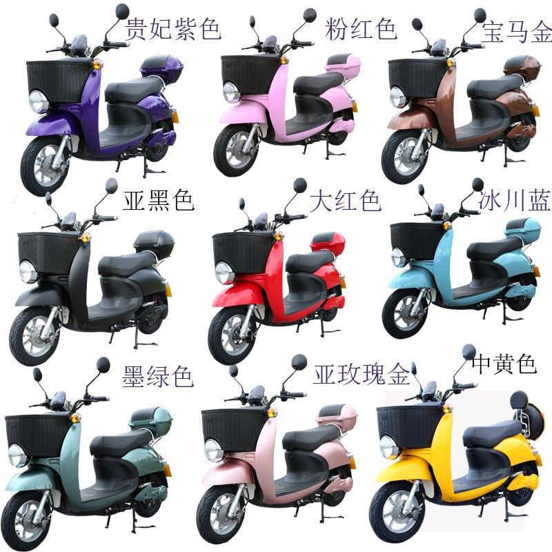 电动轻便电瓶车长跑王60伏72伏摩托高速爬坡成人九雅号迪两轮踏板