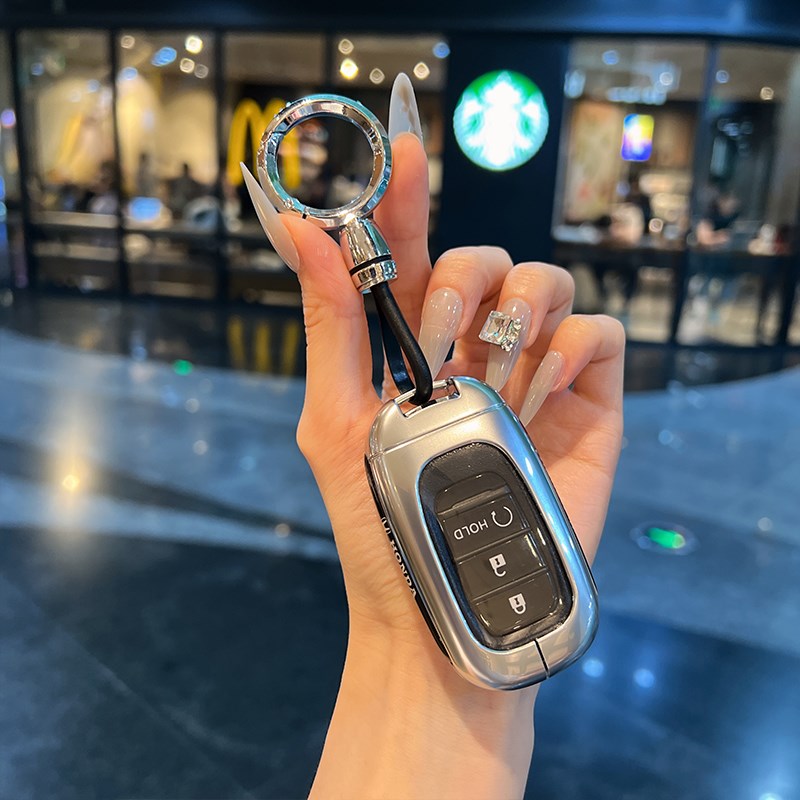 适用本田钥匙套十一代思域雅阁冠道XRV车CRV缤智皓影凌派扣壳女士