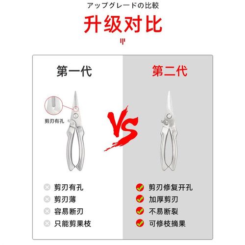 园艺剪枝剪刀修枝剪不锈钢果树园林树枝盆景修剪造型专用剪子工具